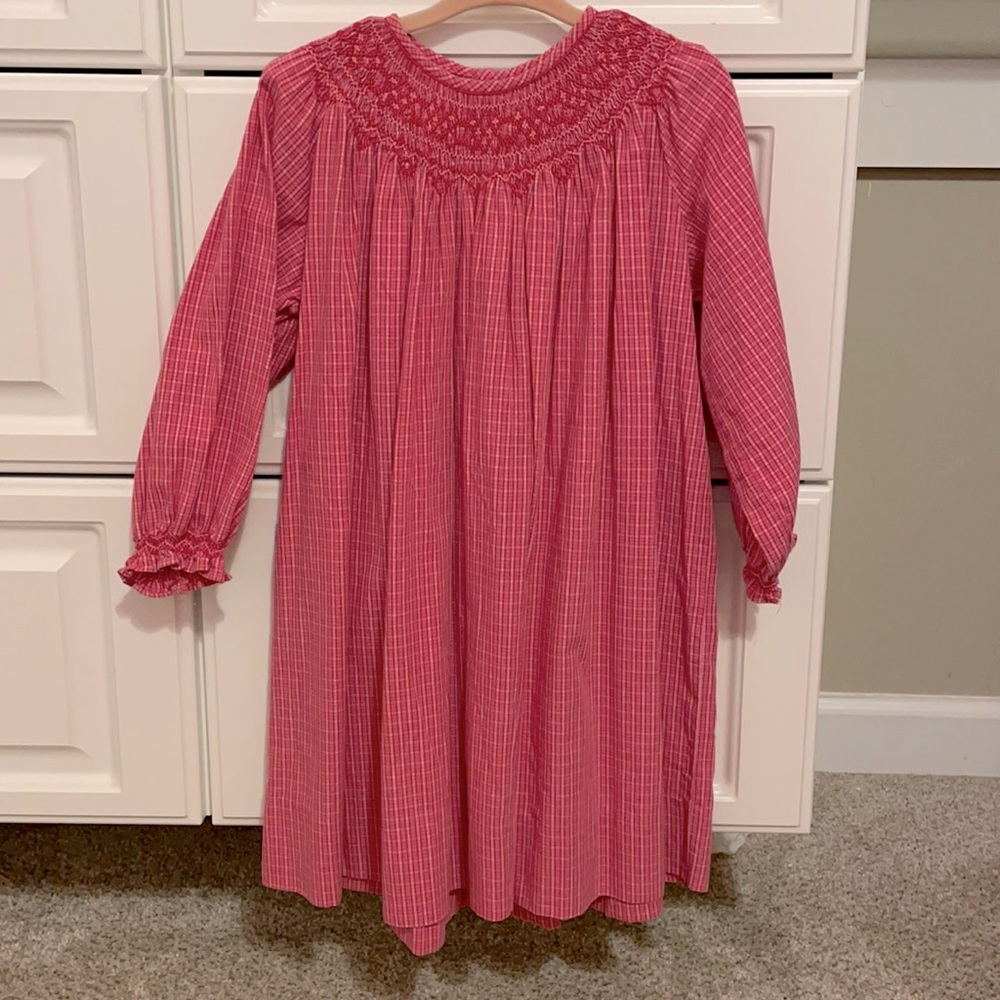Long sleeve smocked dress